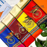 روسری ابریشم توییل یا کجراه وارداتی قواره 140