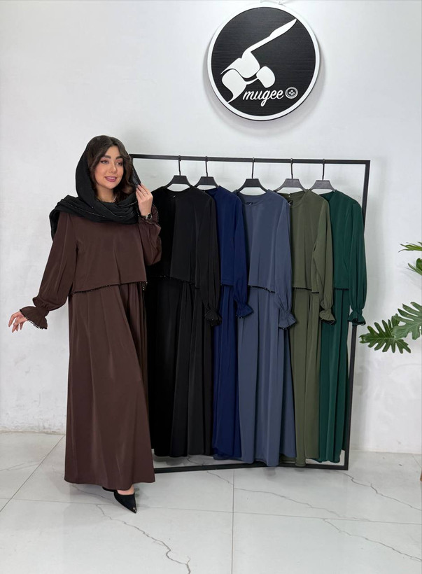 ست دو تیکه الیزه سنگدوزی مدل پریا