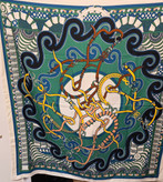 روسری ابریشم توییل درجه یک وارداتی قواره ۱۴۰ ایراددار