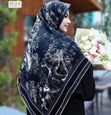 روسری ابریشم توییل درجه یک وارداتی قواره ۱۴۰ ایراددار