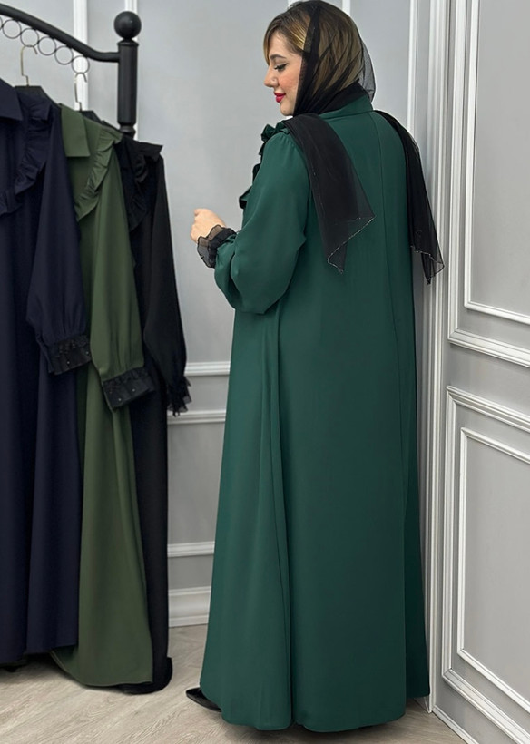 عبا الیزه چیندار مانتوعبایی مدل طهورا