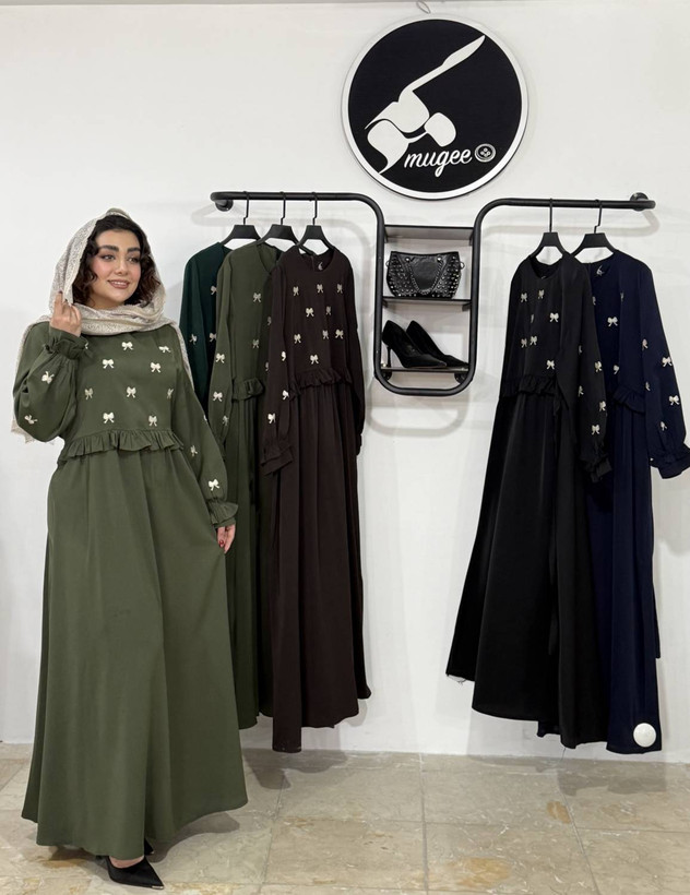 عبا گلدوزی طرح شاپرک الیزه