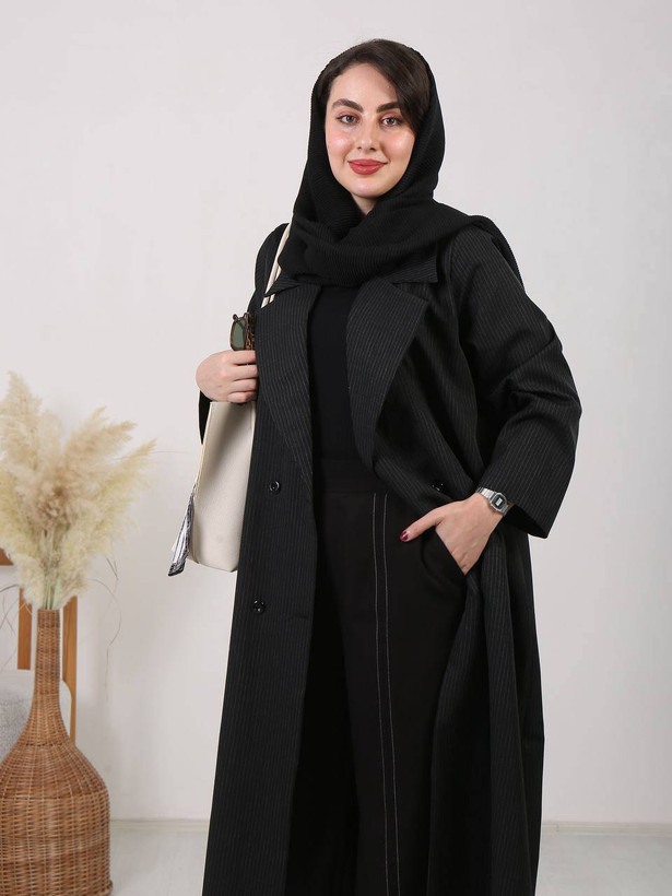 مانتو اداری بلند دیپلمات مدل ستایش