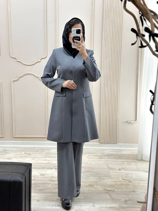 مانتو شلوار اداری مازراتی مدل مرجان