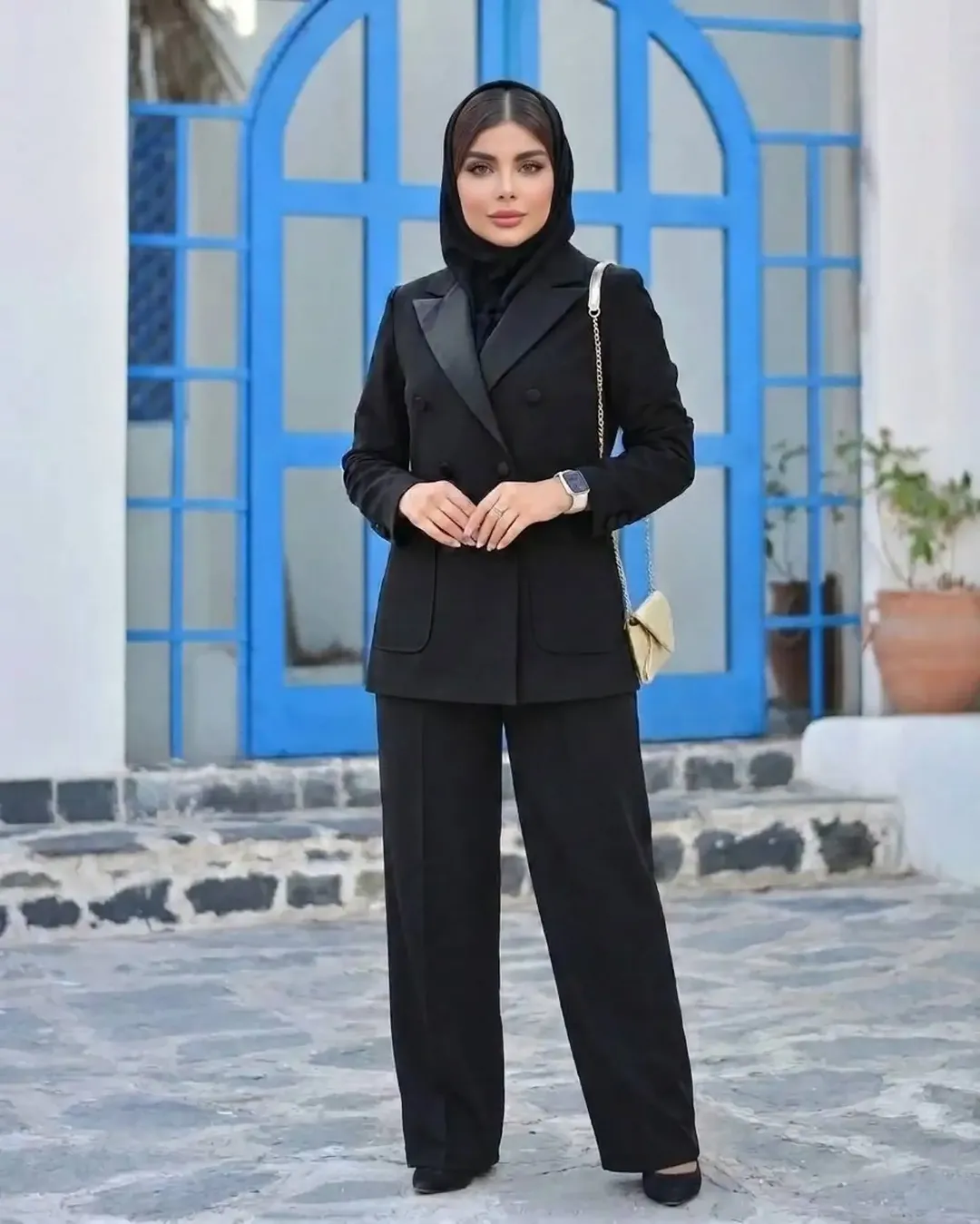 کت شلوار ساتن مدل سایدا