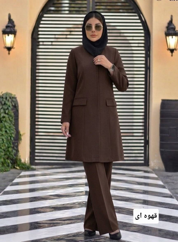 مانتو شلوار اداری مازراتی مدل مرجان